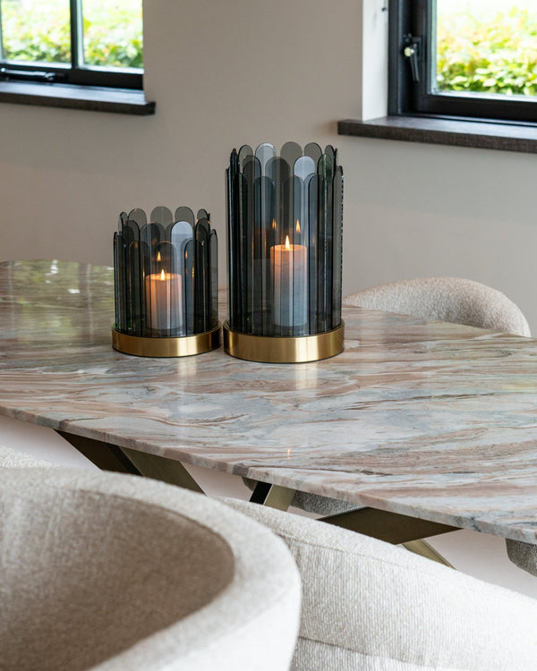 Dining Table Bottega Blush Beige Danish Oval 220 - XShowhome Limited - Richmond
