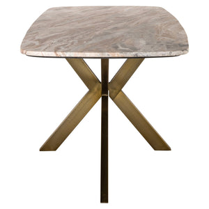 Dining Table Bottega Blush Beige Danish Oval 220 - XShowhome Limited - Richmond