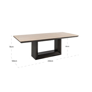 Dining table Claremont brown 230 - Canwell Interiors Limited - Richmond