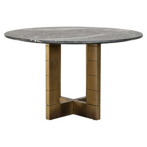 Dining Table Collada 130Ø (black/gold) - Canwell Interiors Limited - Richmond