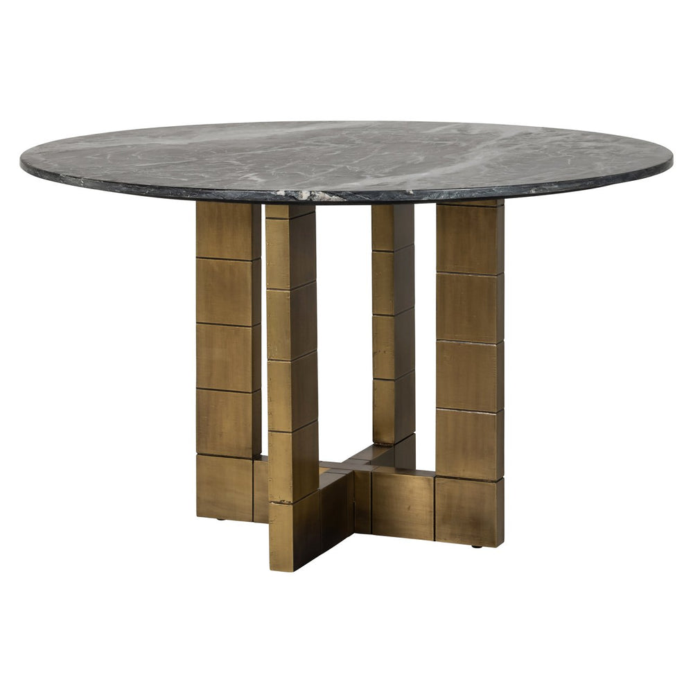Dining Table Collada 130Ø (black/gold) - Canwell Interiors Limited - Richmond