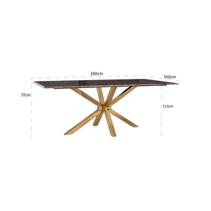 Dining Table Conrad (gold) - Canwell Interiors Limited - Richmond