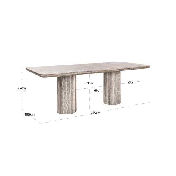 Dining table Dulce grey 225 (denizly) - Canwell Interiors Limited - Richmond