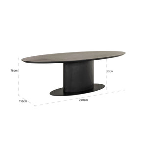 Dining table Gordon dark coffee 240 - Canwell Interiors Limited - Richmond