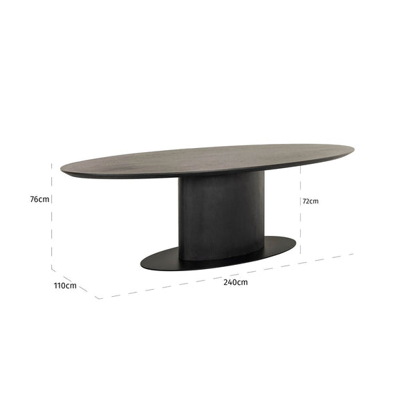 Dining table Gordon dark coffee 240 - Canwell Interiors Limited - Richmond