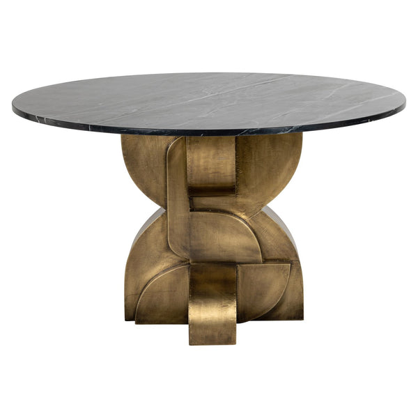 Dining table Maddox black/gold 130Ø - Canwell Interiors Limited - Richmond