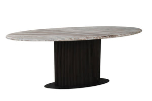 Dining table Rashford Blush beige oval 200 - Canwell Interiors Limited - Richmond