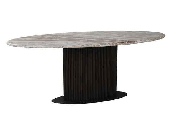 Dining table Rashford Blush beige oval 200 - Canwell Interiors Limited - Richmond
