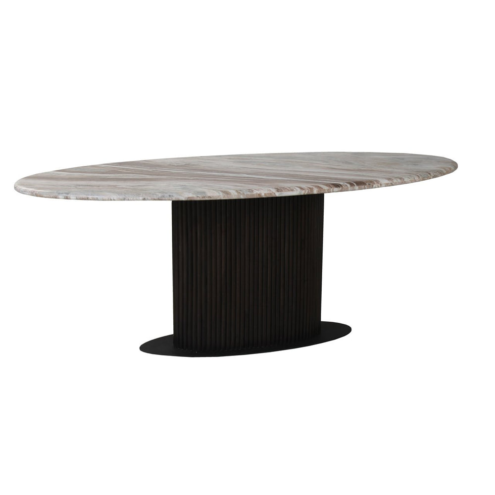 Dining table Rashford Blush beige oval 200 - Canwell Interiors Limited - Richmond