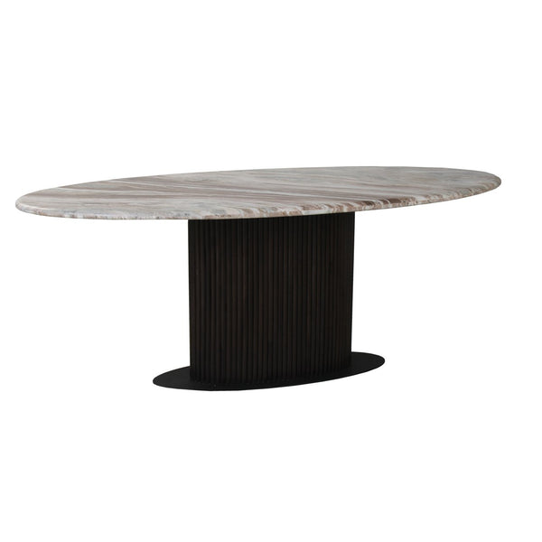 Dining table Rashford Blush beige oval 200 - Canwell Interiors Limited - Richmond