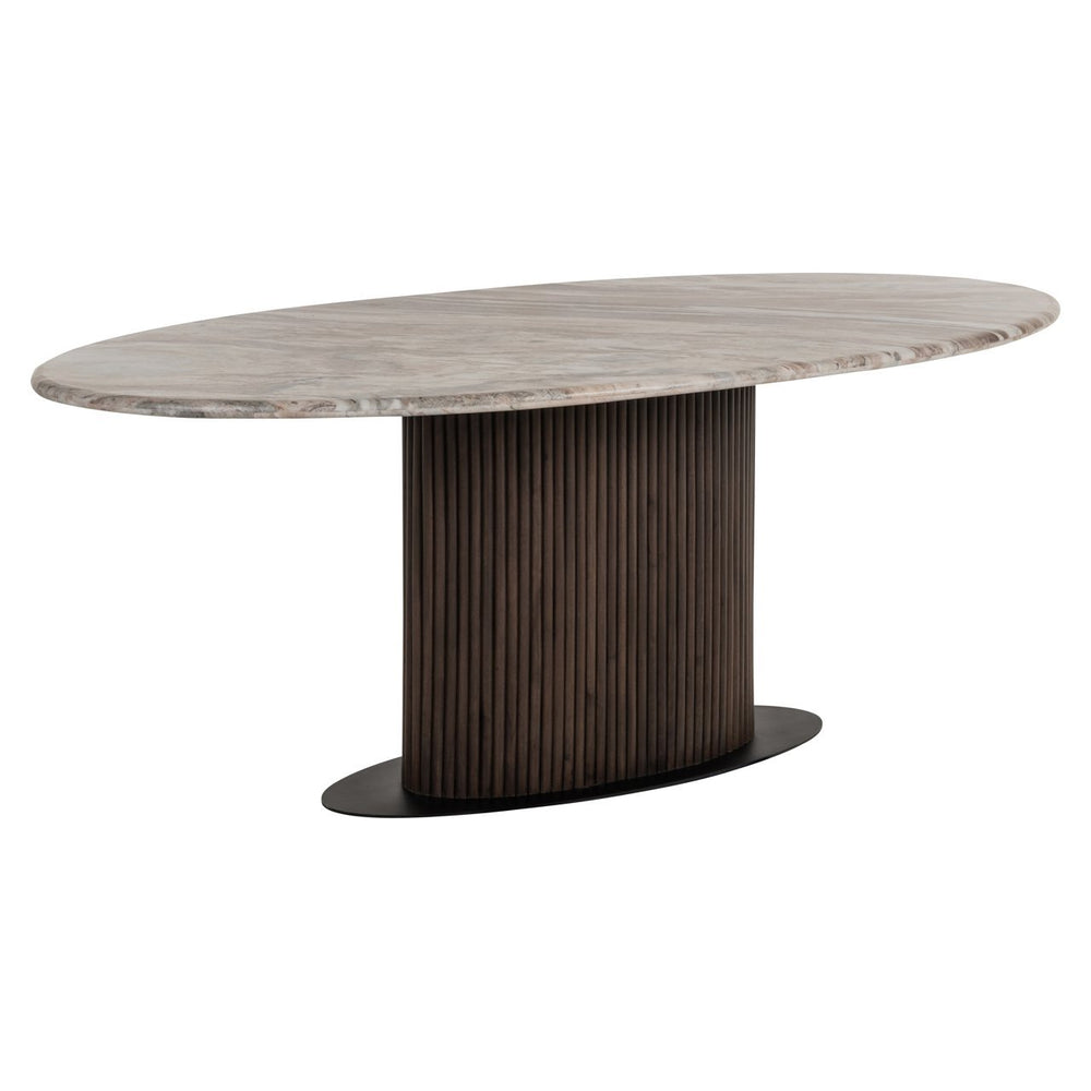 Dining table Rashford Blush beige oval 200 - Canwell Interiors Limited - Richmond