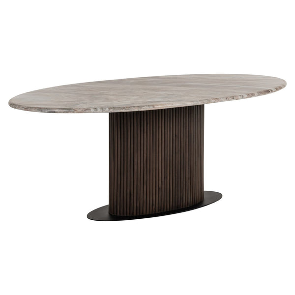 Dining table Rashford Blush beige oval 200 - Canwell Interiors Limited - Richmond