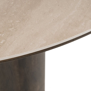 Dining table Ritz brown 120Ø - Canwell Interiors Limited - Richmond