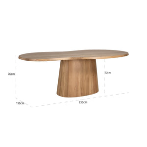 Dining table Riva natural oak 230 - Canwell Interiors Limited - Richmond