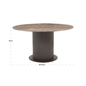 Dining table Russo brown 140Ø - Canwell Interiors Limited - Richmond