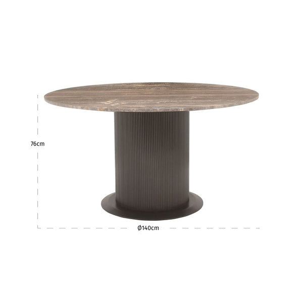 Dining table Russo brown 140Ø - Canwell Interiors Limited - Richmond