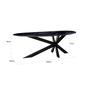 Dining table Trocadero black - Canwell Interiors Limited - Richmond