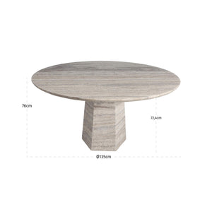 Dining Table Westin Grey 135Ø - XShowhome Limited - Richmond