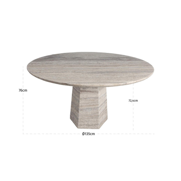 Dining Table Westin Grey 135Ø - XShowhome Limited - Richmond