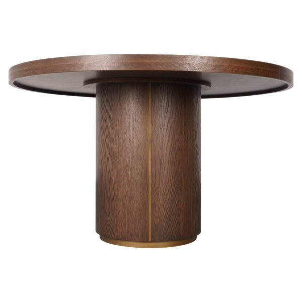 Dining table Willox brown 130Ø including glass - Canwell Interiors Limited - Richmond