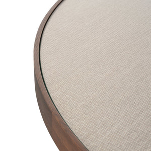 Dining table Willox brown 130Ø including glass - Canwell Interiors Limited - Richmond