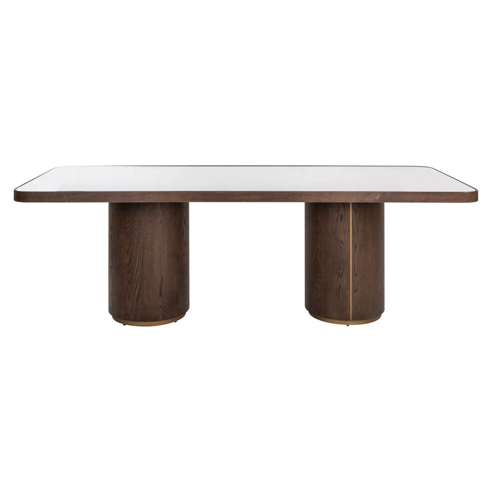 Dining table Willox brown 235 including glass - XShowhome Limited - Richmond