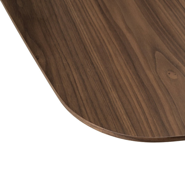 Dining table Windsor walnut 230 brass base - Canwell Interiors Limited - Richmond