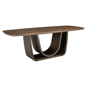 Dining table Windsor walnut 230 brass base - Canwell Interiors Limited - Richmond