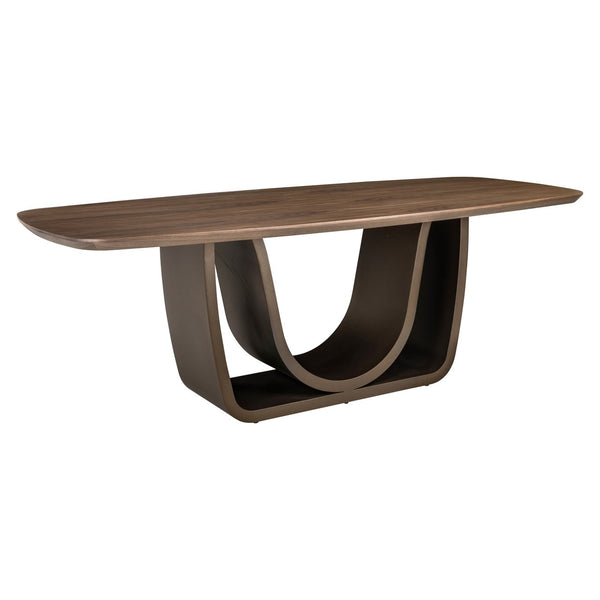 Dining table Windsor walnut 230 brass base - Canwell Interiors Limited - Richmond