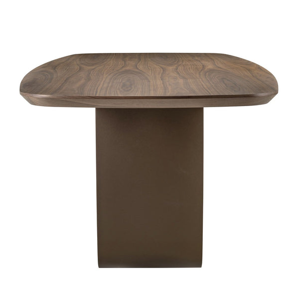 Dining table Windsor walnut 230 brass base - Canwell Interiors Limited - Richmond