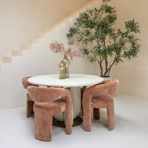Dining Table Winslow White 135Ø - XShowhome Limited - Richmond