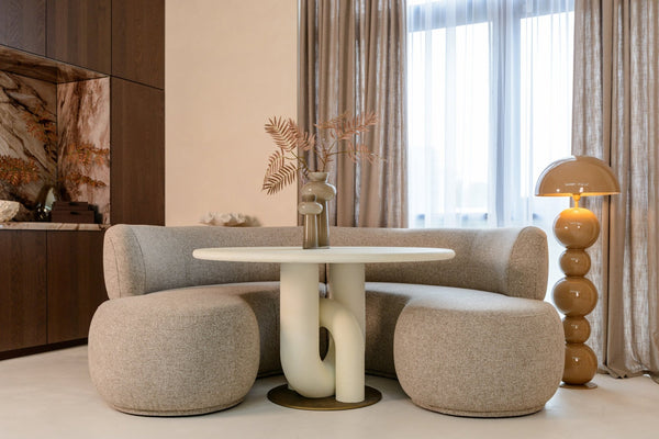 Dining Table Winslow White 135Ø - XShowhome Limited - Richmond