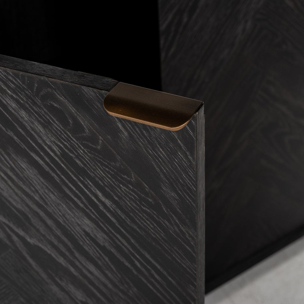 Display cabinet Blackbone Brass black rustic - Canwell Interiors Limited - Richmond