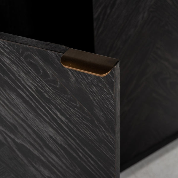 Display cabinet Blackbone Brass black rustic - Canwell Interiors Limited - Richmond