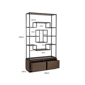 Display cabinet Bonvoy brown - Canwell Interiors Limited - Richmond