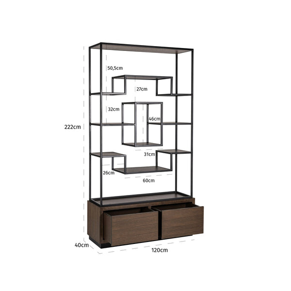 Display cabinet Bonvoy brown - Canwell Interiors Limited - Richmond