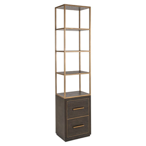 Display cabinet Carter brown small 2 - drawers - Canwell Interiors Limited - Richmond
