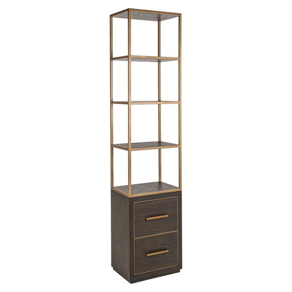 Display cabinet Carter brown small 2 - drawers - Canwell Interiors Limited - Richmond