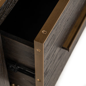 Display cabinet Carter brown small 2 - drawers - Canwell Interiors Limited - Richmond