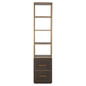 Display cabinet Carter brown small 2 - drawers - Canwell Interiors Limited - Richmond