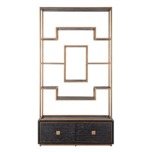 Display cabinet Hunter black rustic - Canwell Interiors Limited - Richmond