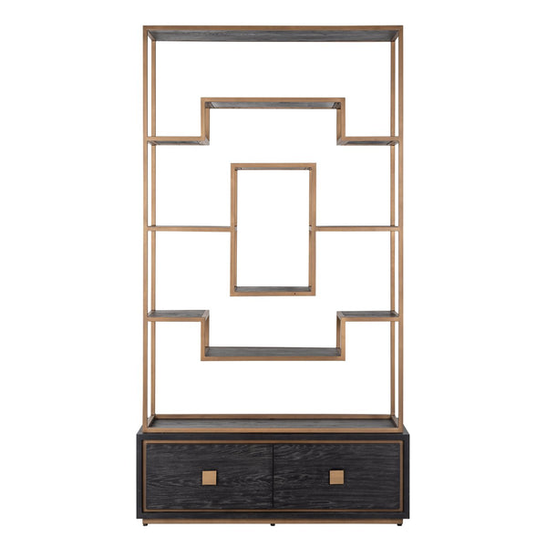 Display cabinet Hunter black rustic - Canwell Interiors Limited - Richmond