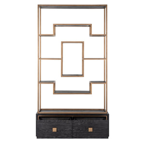 Display cabinet Hunter black rustic - Canwell Interiors Limited - Richmond
