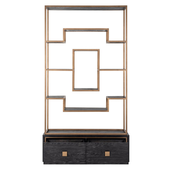 Display cabinet Hunter black rustic - Canwell Interiors Limited - Richmond