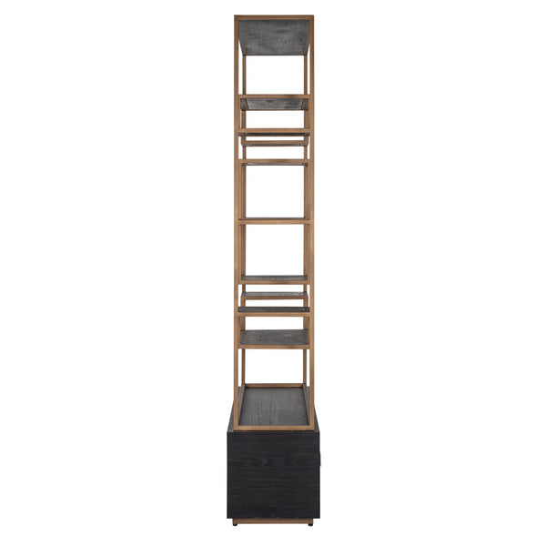 Display cabinet Hunter black rustic - Canwell Interiors Limited - Richmond