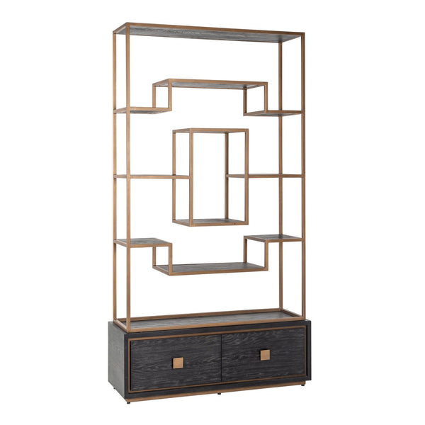 Display cabinet Hunter black rustic - Canwell Interiors Limited - Richmond