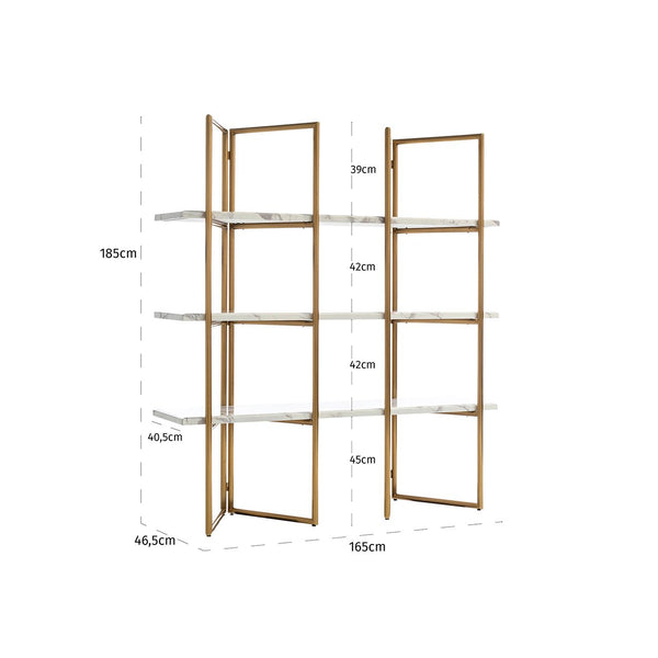 Display Cabinet Lagrand 3 - Shelf (gold) - Canwell Interiors Limited - Richmond