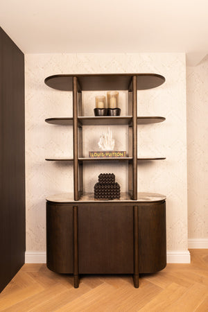 Display Cabinet Langford Brown - XShowhome Limited - Richmond