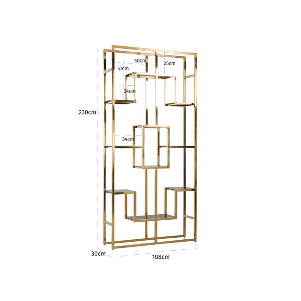 Display cabinet Magnus gold - Canwell Interiors Limited - Richmond