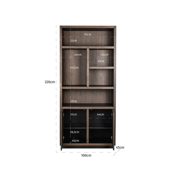 Display cabinet Oakura brown - Canwell Interiors Limited - Richmond